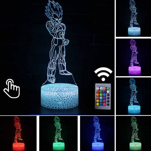 Luminárias 3D LED - Vegeta