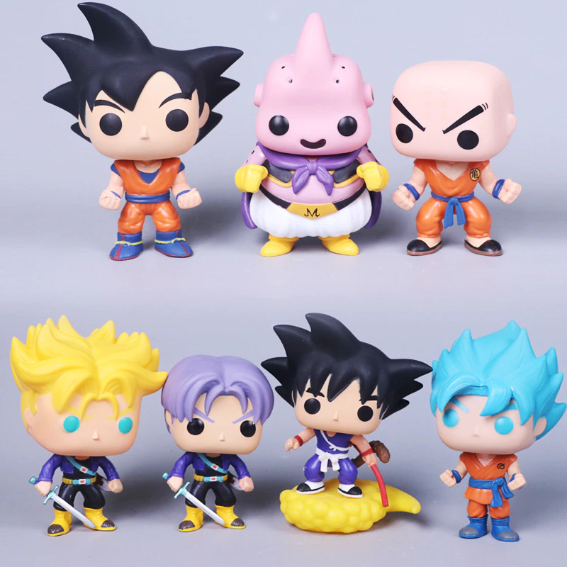 Anime Desenho Animado DBZ Mini Figuras Bloco Brinquedos Goku Vegeta Dragão  Bola Plástica - Escorrega o Preço